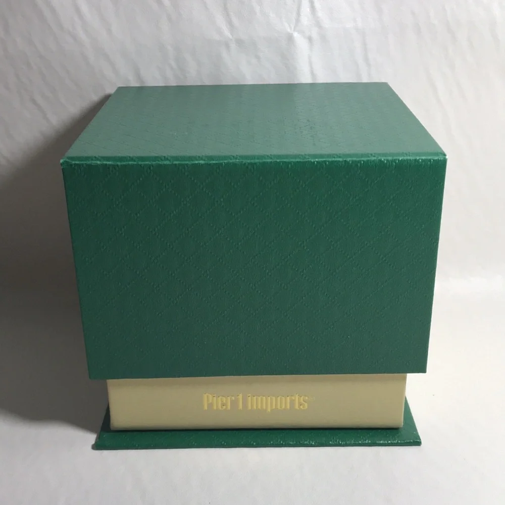 Pier 1 Li Bien Inside Painting Hand Painted Holiday Ornament & Box One of a Kind